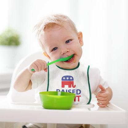 Adjustable snap closure cotton bib for toddlers