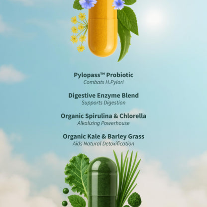 Snap Supplements Organic Spirulina and Chlorella bottle showing USDA Organic certification