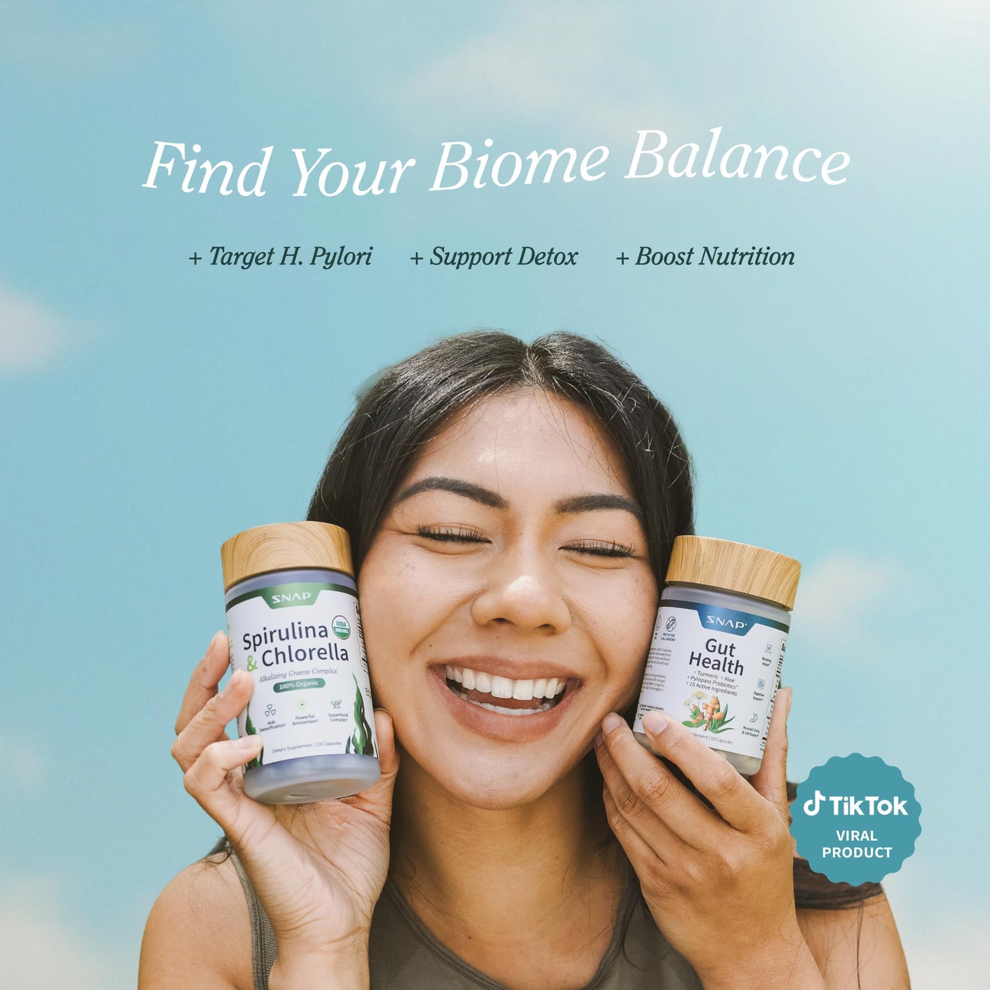 Snap Supplements daily wellness bundle 170 vegetarian capsules collection for digestive care