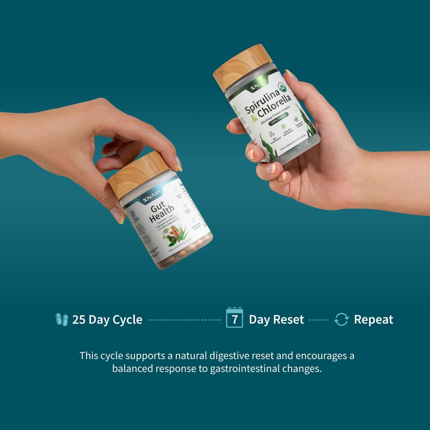 Snap Supplements green superfood blend nutritional facts and serving size information