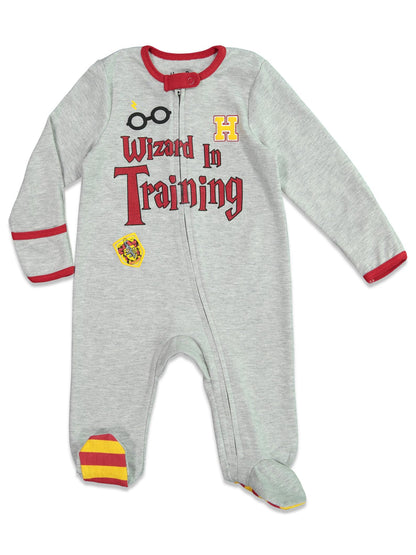 Authentic Harry Potter infant footed sleeper with matching blanket and bib
