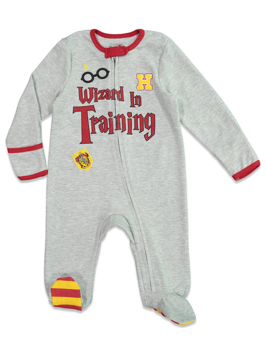 Authentic Harry Potter infant footed sleeper with matching blanket and bib