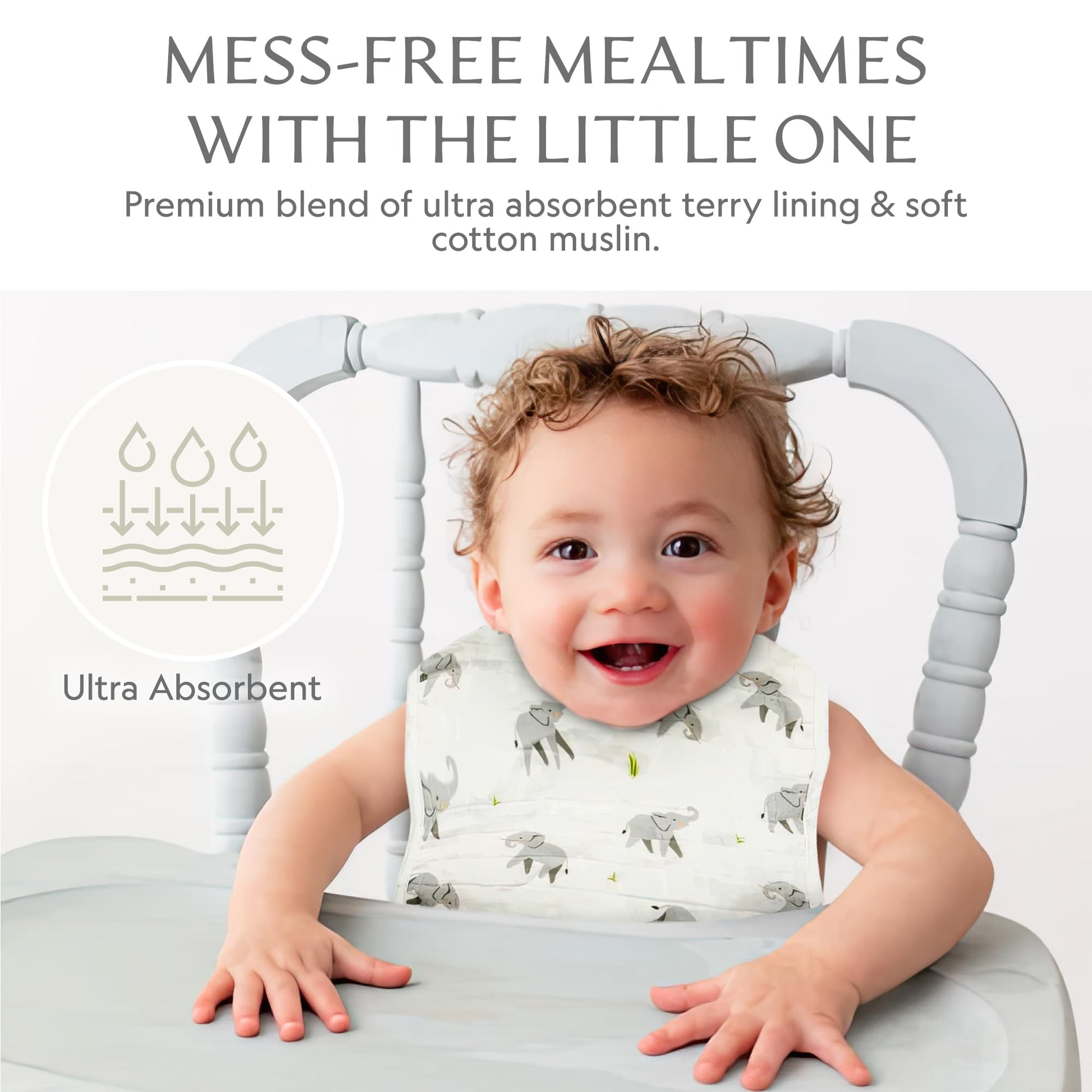 Authentic USA imported Bamboo Little baby bib set