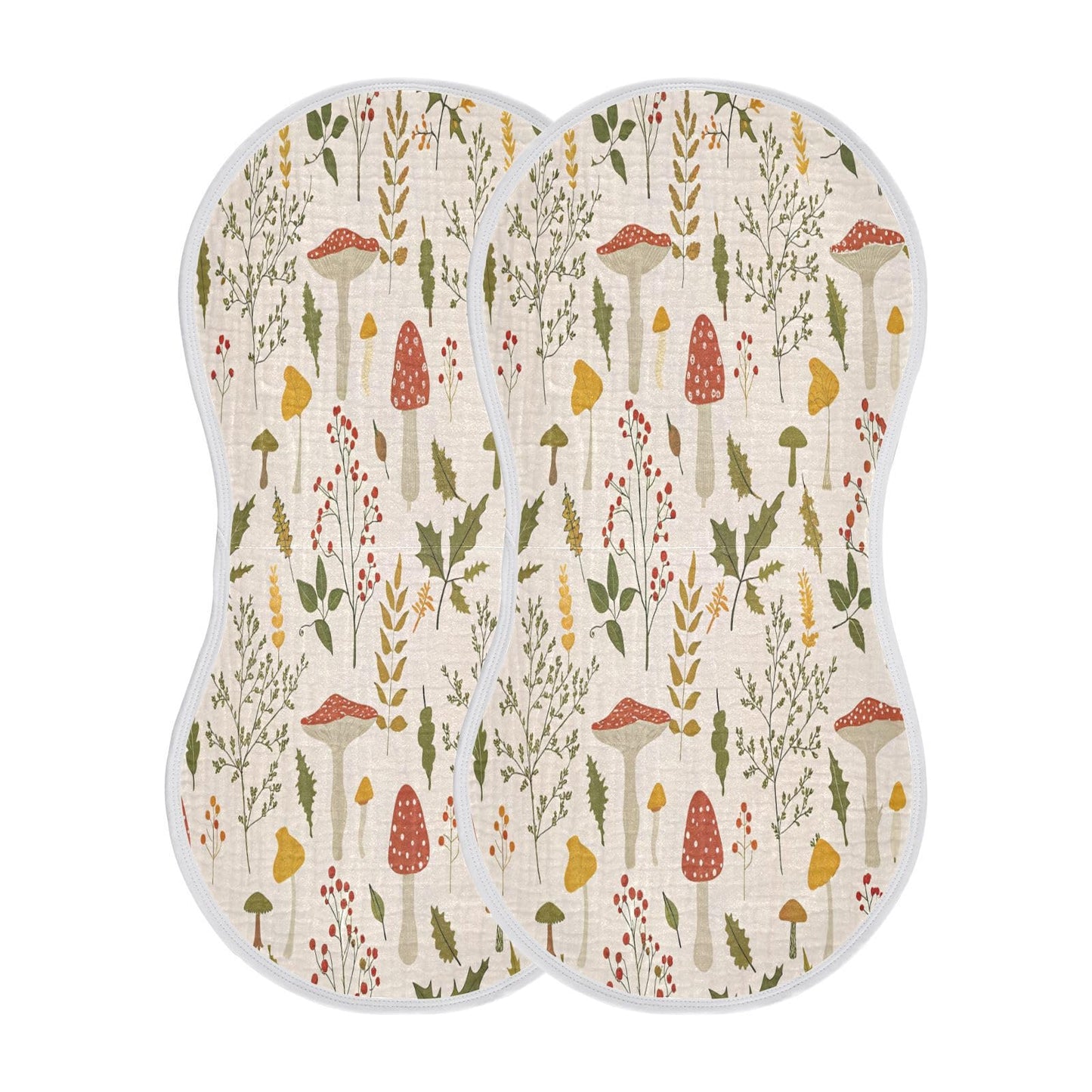 Kigai muslin cotton burp cloth laid flat showing size