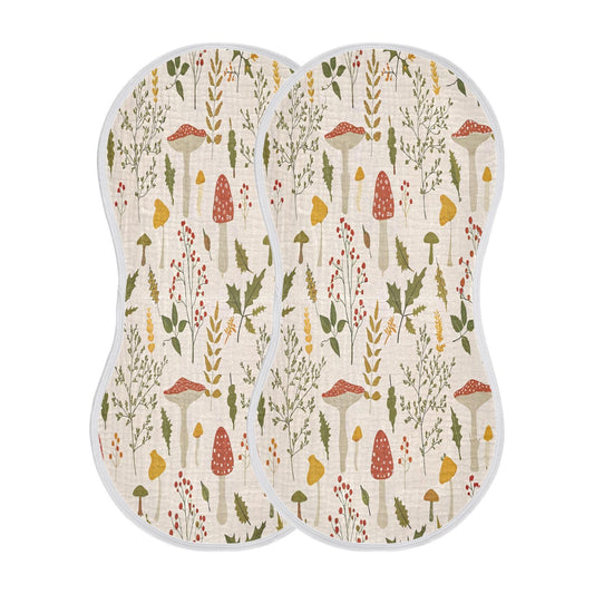 Kigai muslin cotton burp cloth laid flat showing size