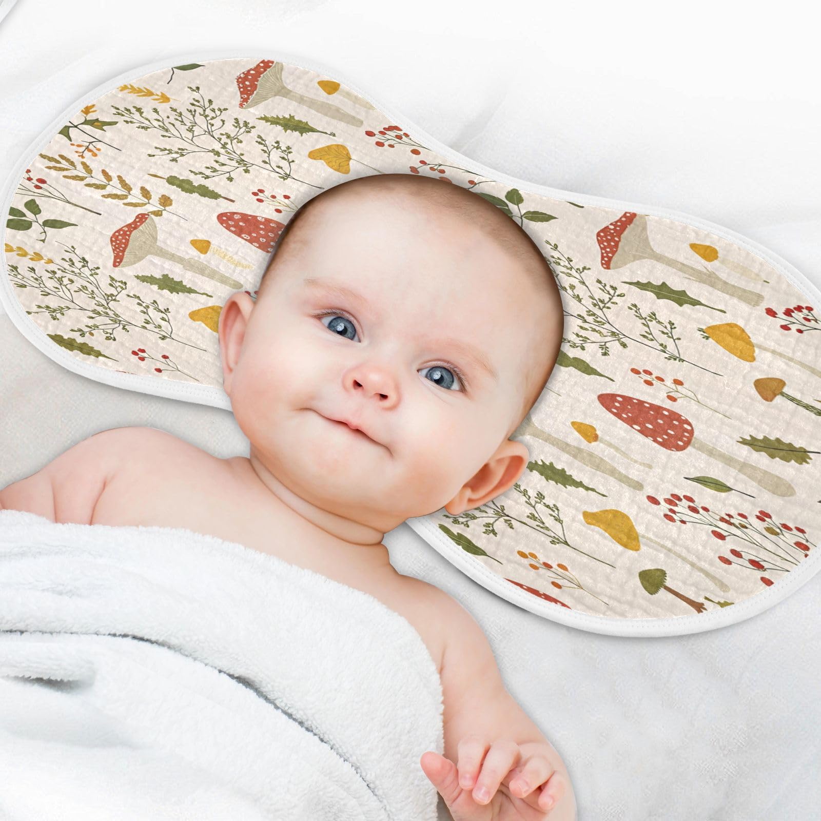 Kigai baby burp cloths showing waterproof TPU backing
