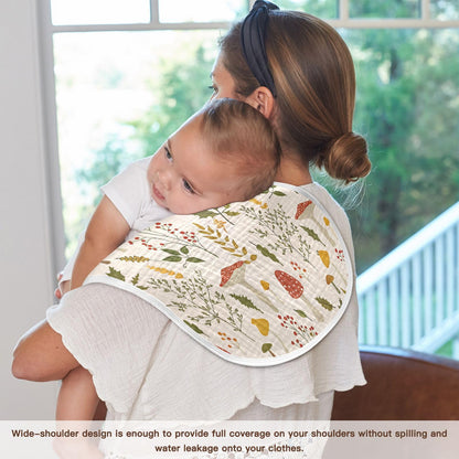 Two pack Kigai burping rags folded for nursery storage