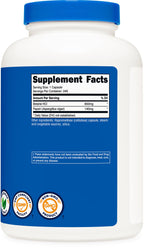 Nutricost Betaine HCl Pepsin 240 count bottle side view