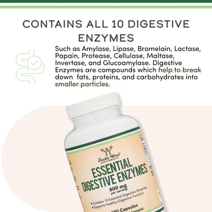 Close up of Double Wood Essential Digestive Enzymes bottle cap and safety seal protection