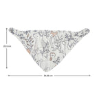 Detailed view of 4 layer cotton muslin texture on Crane Baby bibs