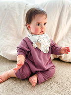 Crane Baby muslin bib set packaging and product variety