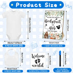 Selection of 10 colorful fabric markers for baby clothes
