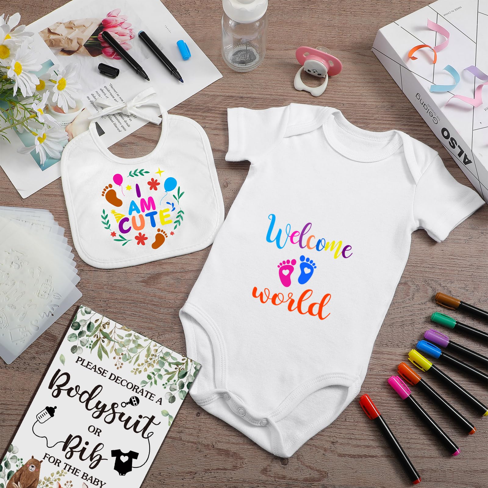 Woodland animal themed stencils for baby crafts