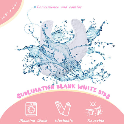 Bulk pack of 36 sublimation bibs for DIY projects