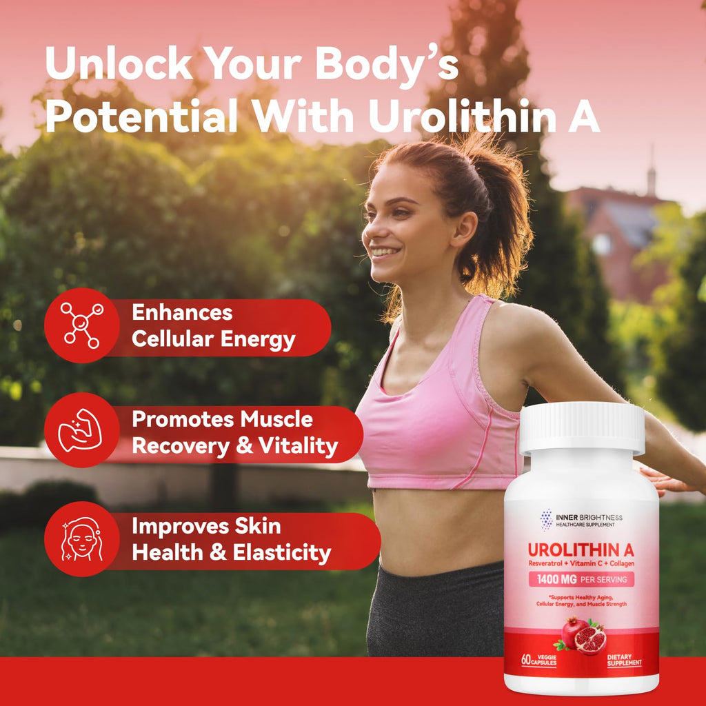 Inner Brightness Urolithin A capsules side profile packaging