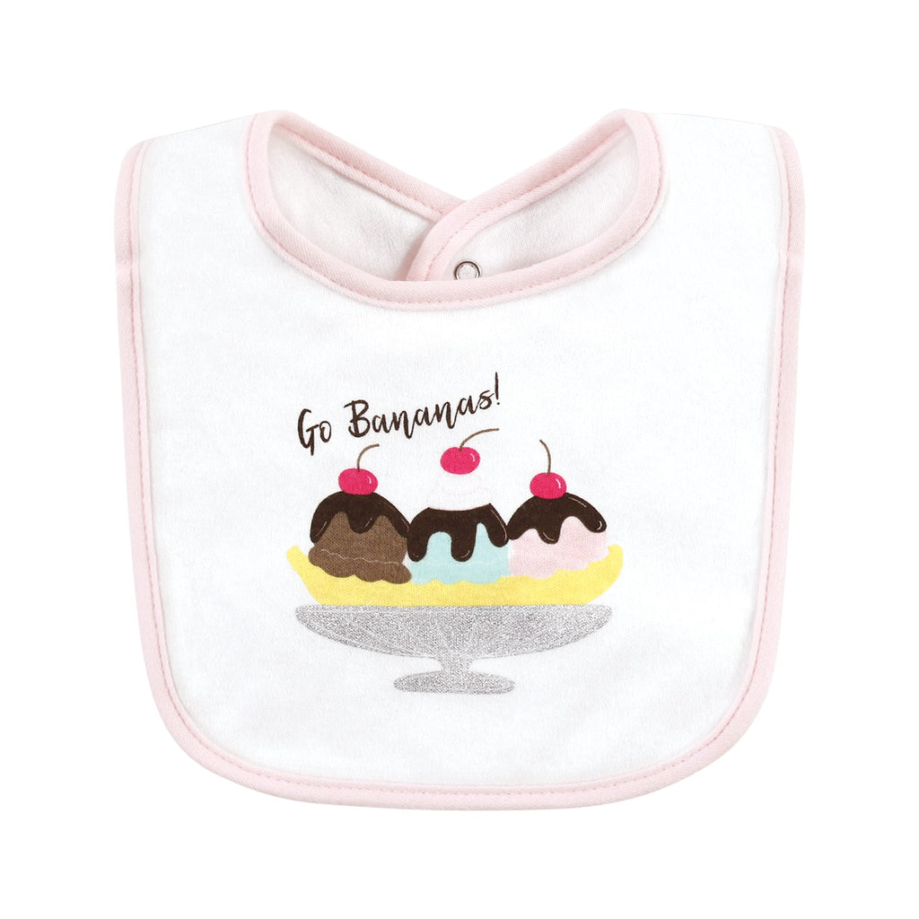 Hudson Baby veggies print drooler bibs for infants