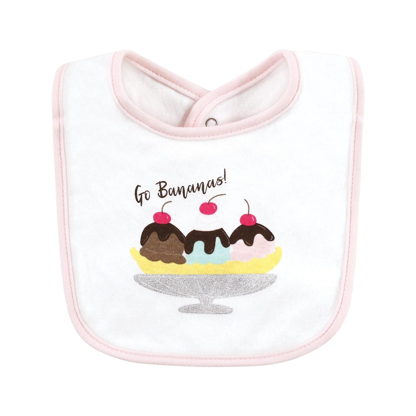 Hudson Baby veggies print drooler bibs for infants