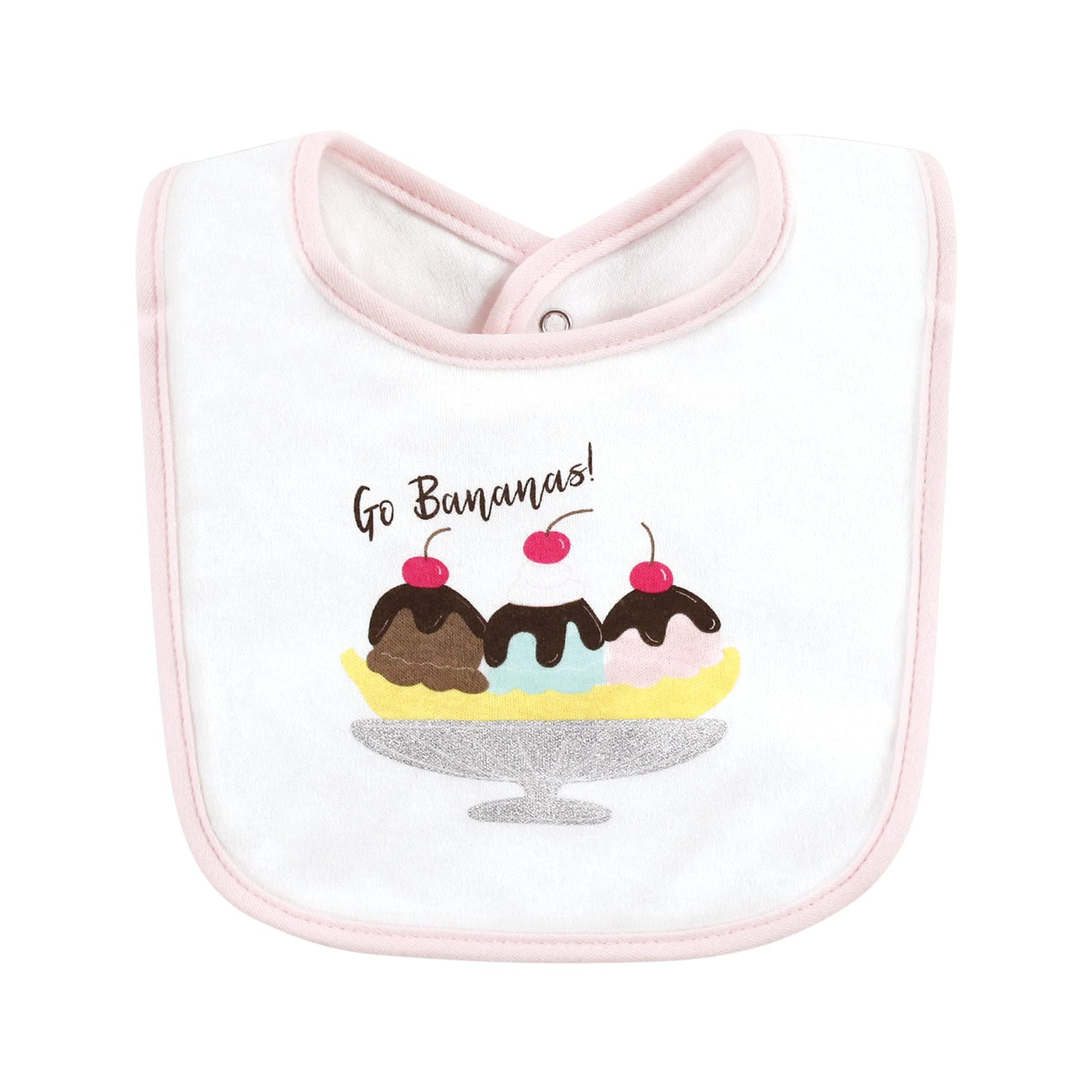 Hudson Baby veggies print drooler bibs for infants