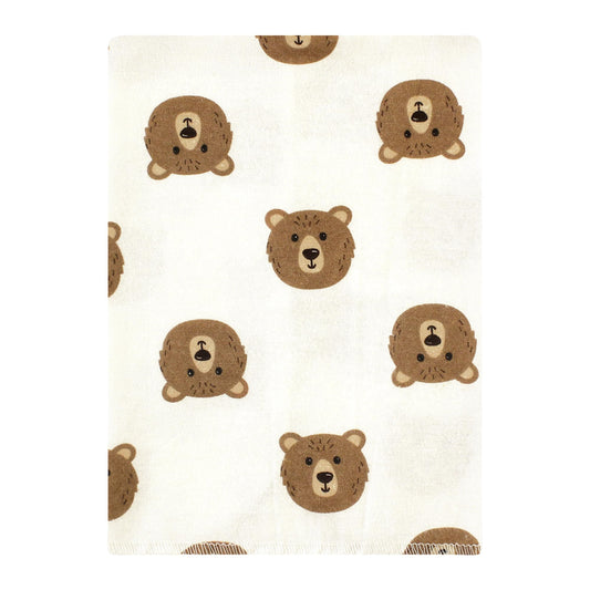 Close up of soft cotton flannel fabric texture on baby burp cloths