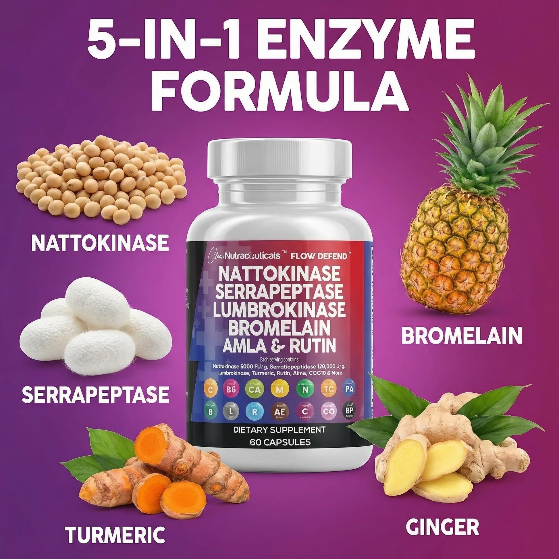 Flow Defend formula showing premium USA imported product label