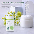 Close up of 99.9 percent purity vitamin a powder container label