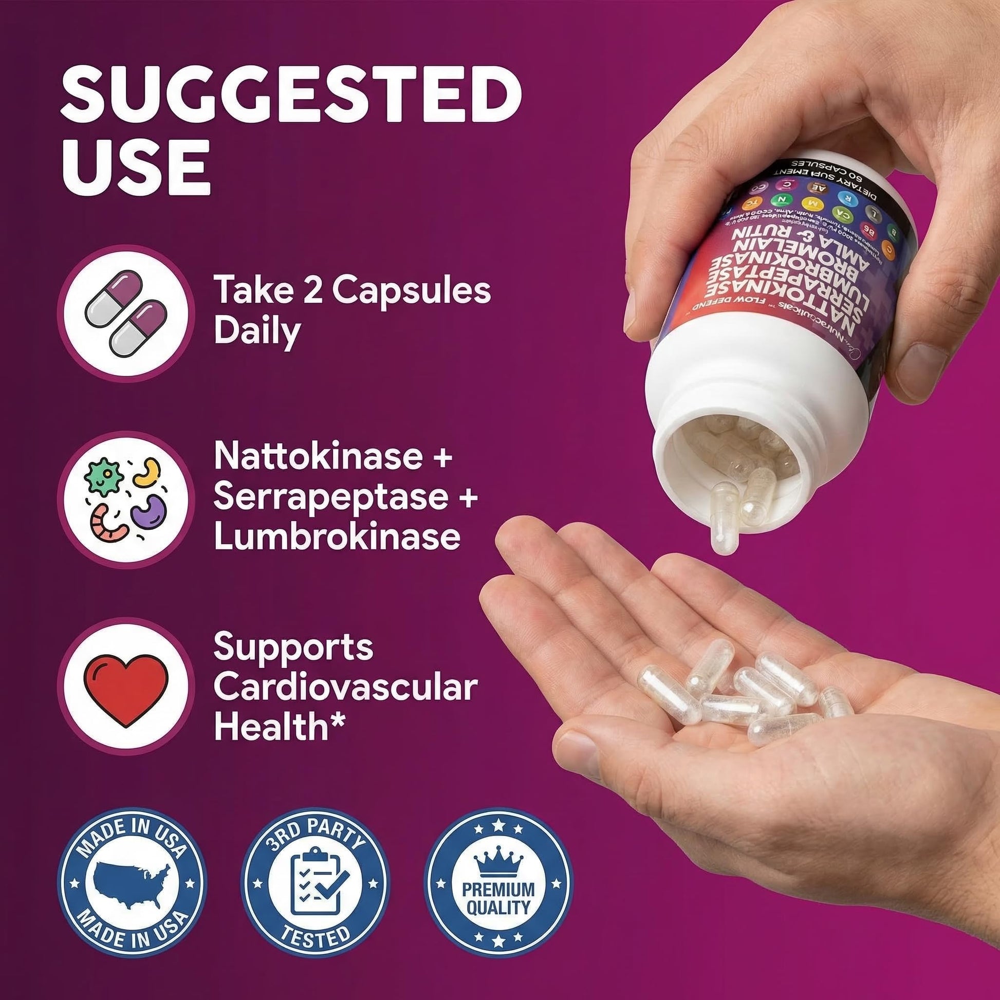 Authentic Clean Nutraceuticals cardiovascular supplement sixty capsules container