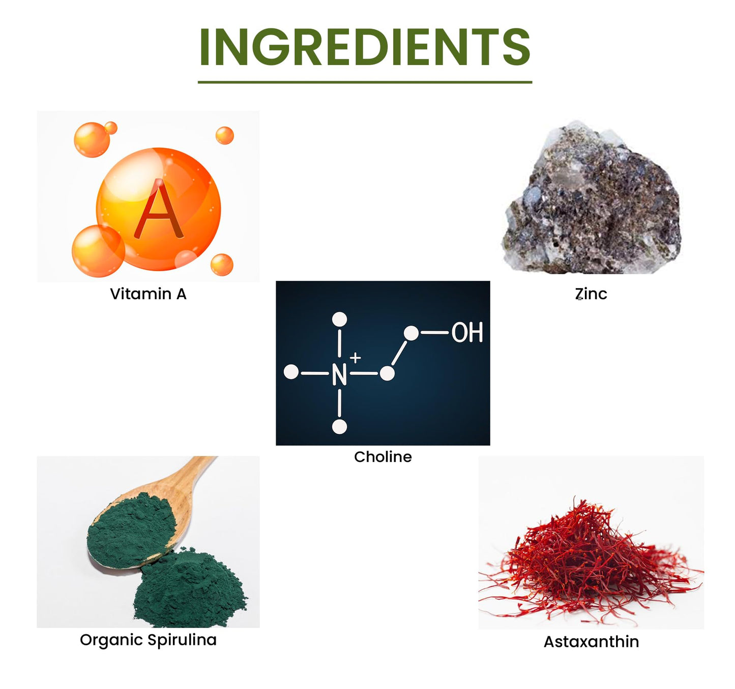 Green Organic Supplements Vitamin A vegan capsule label details