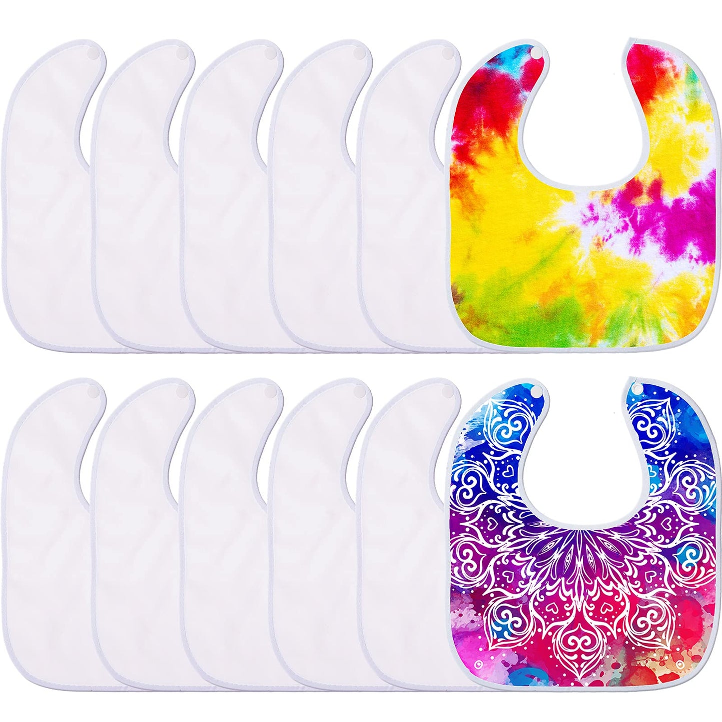 Close up of soft polyester texture on HooLing sublimation bibs
