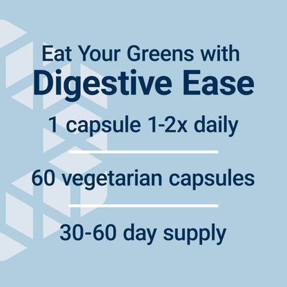 Premium imported American digestive enzyme blend container with protective tamper evident outer neck seal.