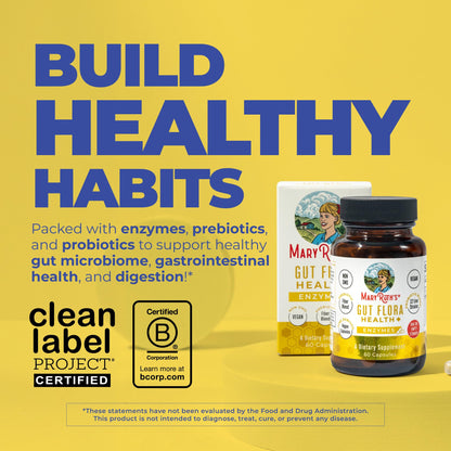 MaryRuth Organics prebiotic and probiotic capsules 60 capsules packaging.
