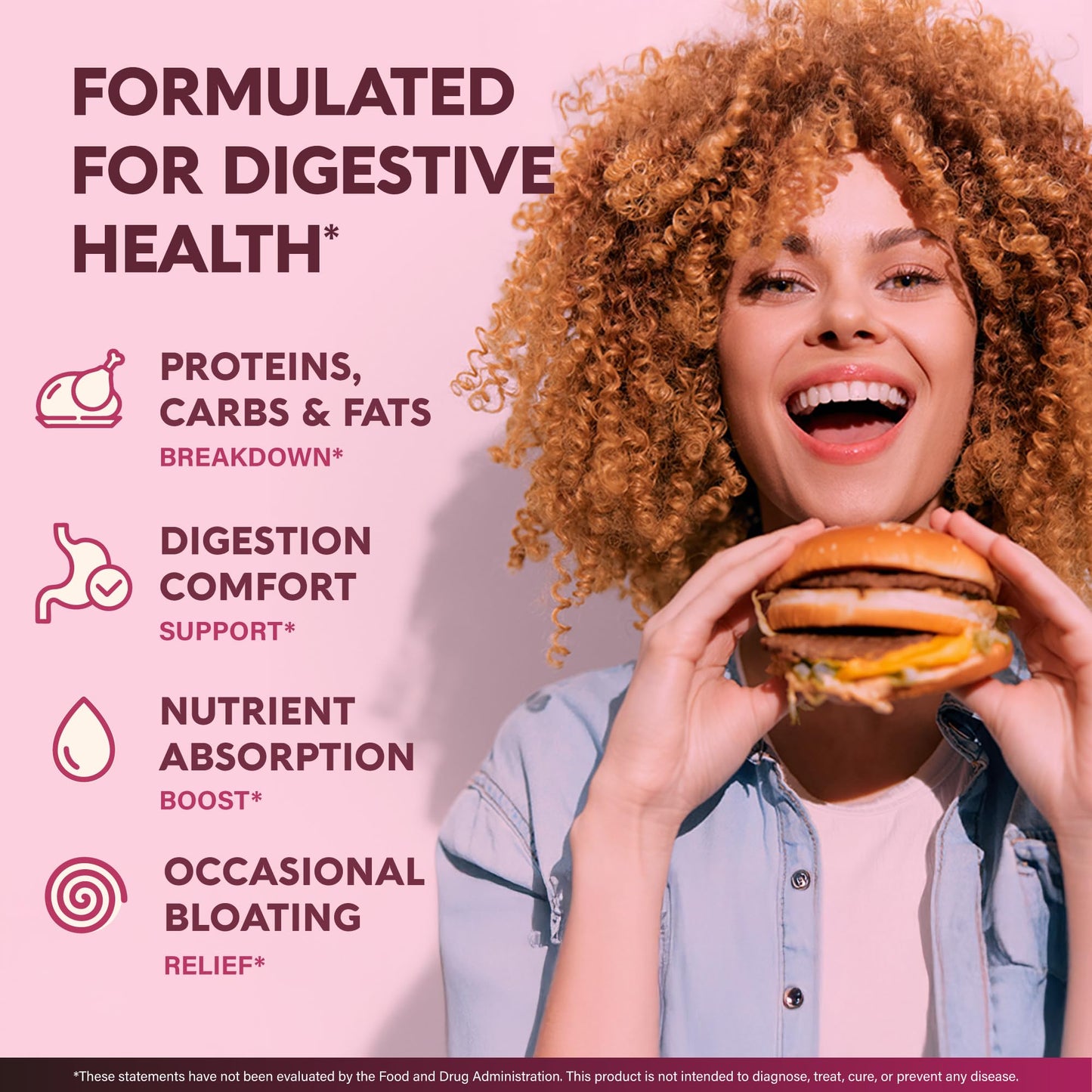 Nutraharmony women supplement label showcasing the ten in one enzyme blend details