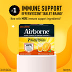 Airborne zesty orange immune support supplement box side angle