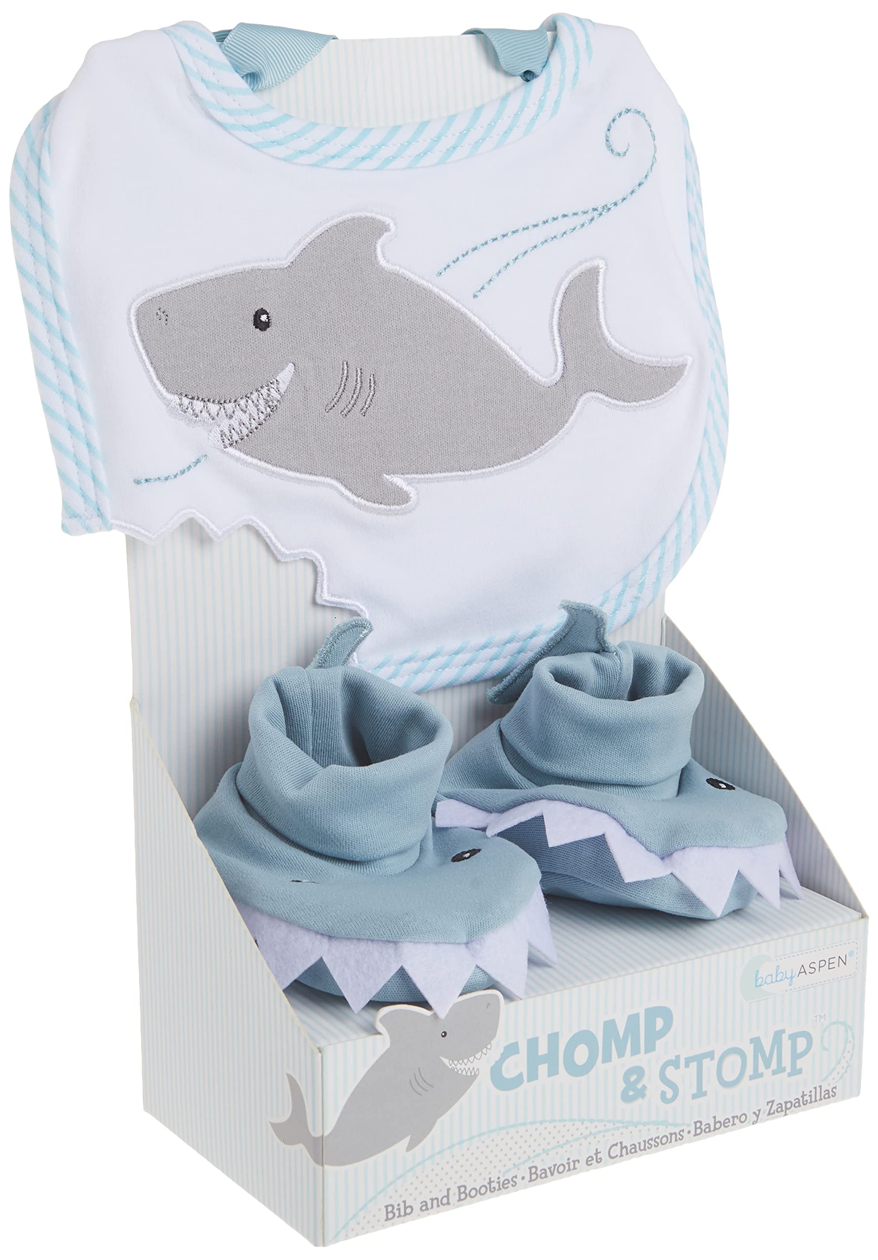 Baby Aspen gift set in striped display box