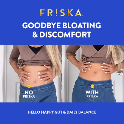 Authentic Friska Women's Daily product packaging highlighting the addition of cranberry, biotin, and vitamin D.