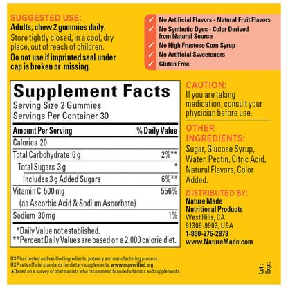 Tangerine flavored daily wellness gummies for skin health support