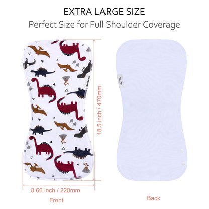 Detailed view of 3 layer cotton fabric for baby burp cloths