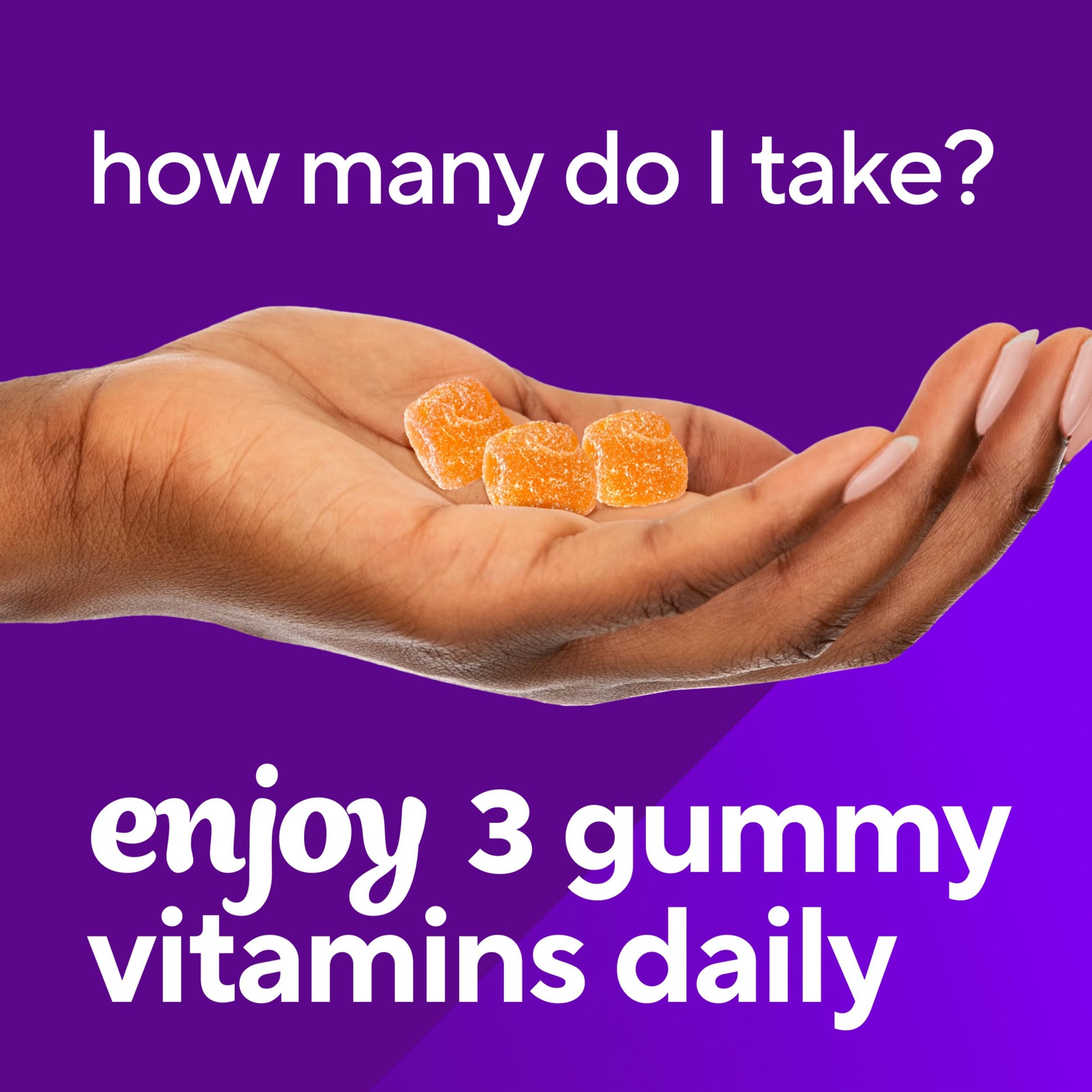 Vitafusion Power C chewable dietary supplement bottle showcased on a clean wellness shelf
