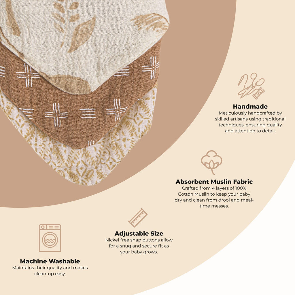 Close up of soft 4-layer organic cotton muslin fabric texture