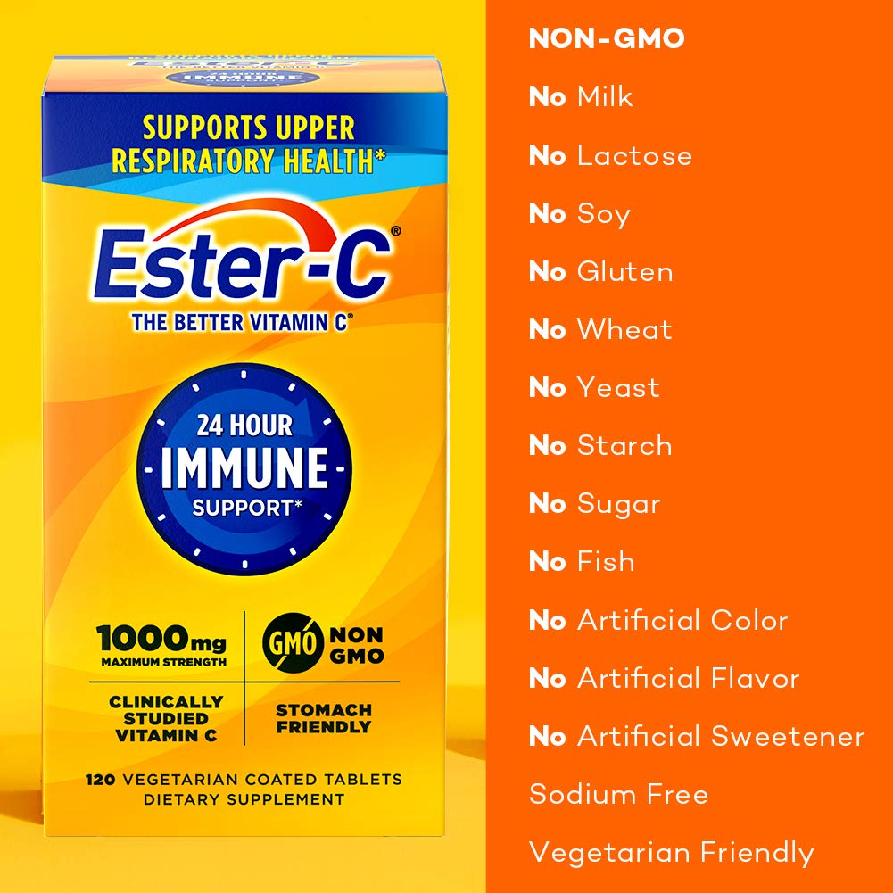 Natures Bounty Ester-C 120 coated tablets ingredient details