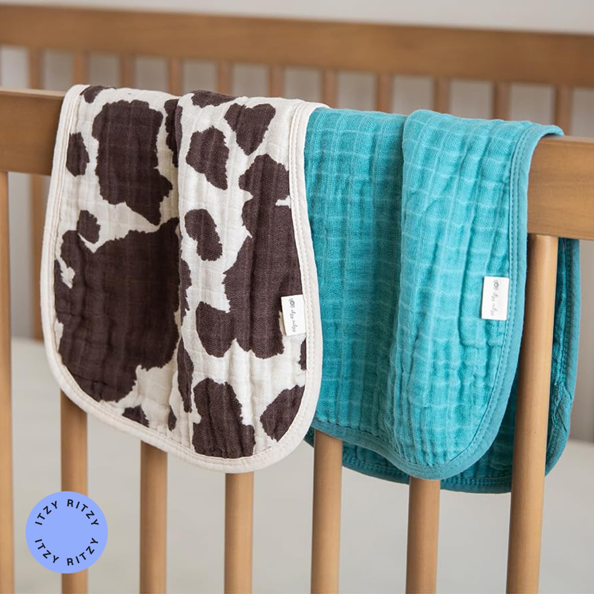 High absorbency baby burp cloths for feeding time