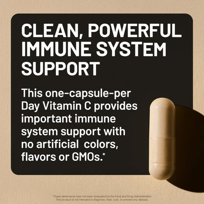 NatureWise Vitamin C 120 capsules pack showing certified non-GMO and gluten-free seals