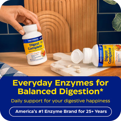 Enzymedica Thera-blend daily enzyme supplement nutritional facts label