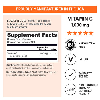 NatureWise USA manufactured antioxidant supplement bottle displayed on clean backdrop