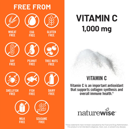 Close up view of clean vegan capsule ingredients on the back of NatureWise bottle