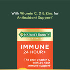 Nature's Bounty Gold Series Immune 24 Hour Plus rapid release softgels closeup