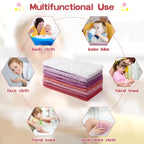 Soft 100 percent cotton muslin washcloths for infants