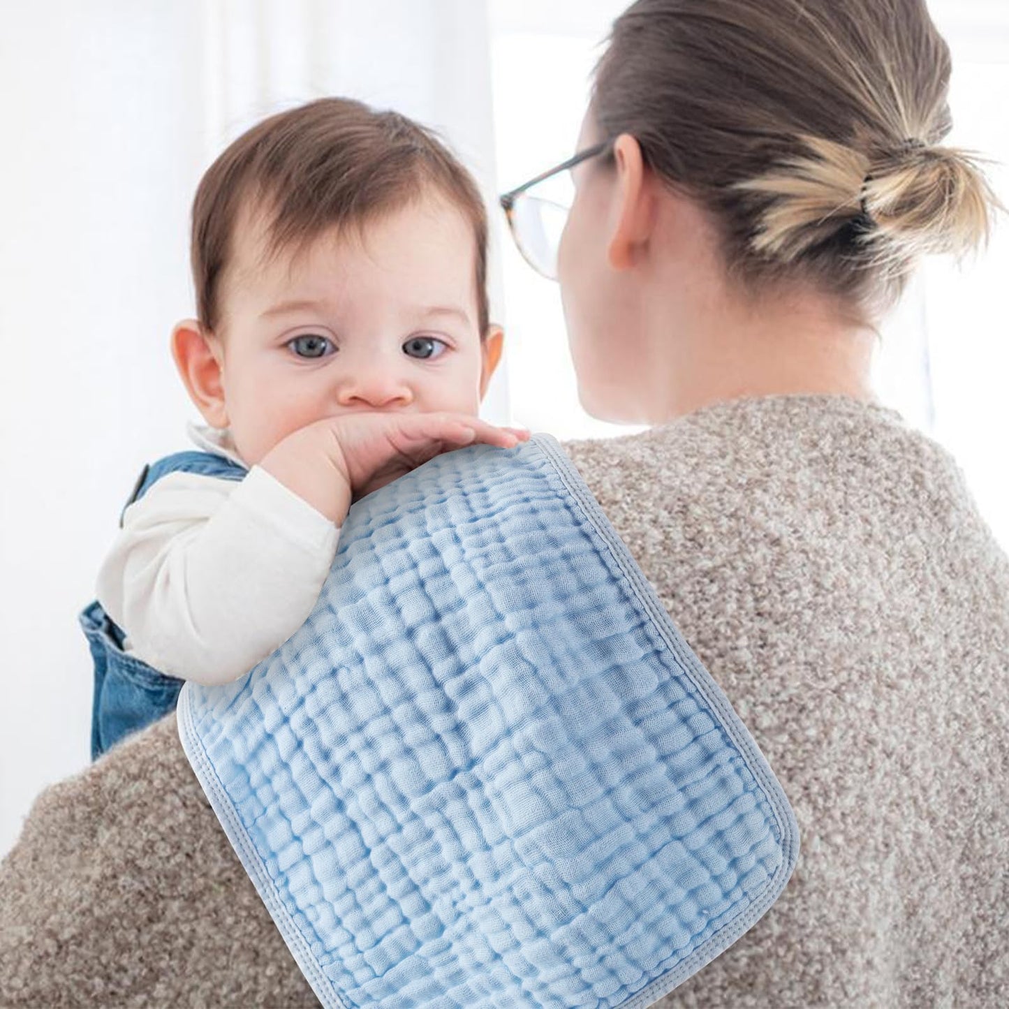 Arnzion 100 percent cotton baby washcloths folded