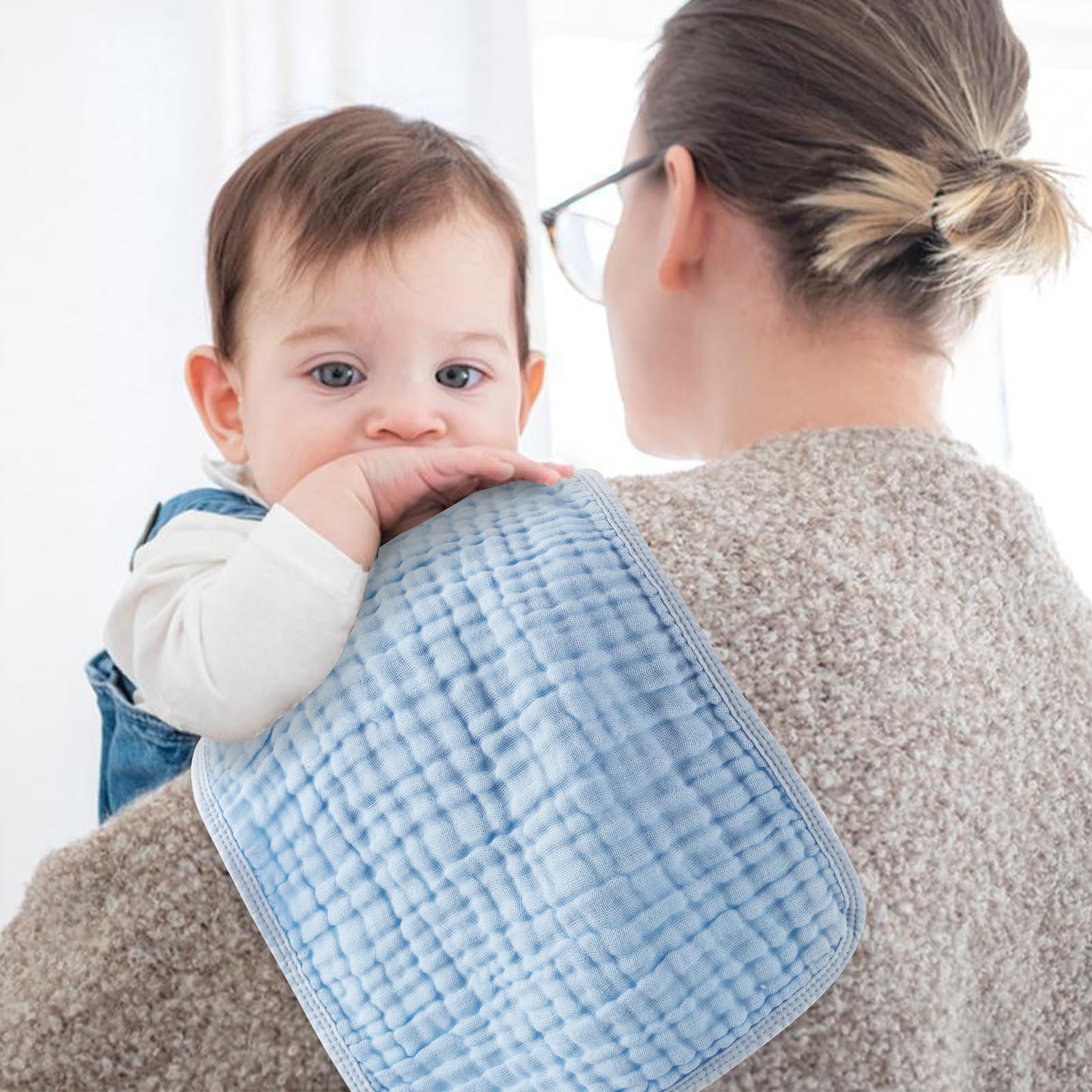 Arnzion 100 percent cotton baby washcloths folded