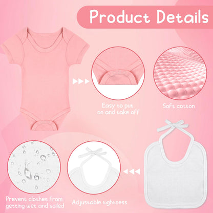 Close up of fabric markers on cotton baby apparel