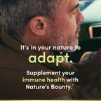 Natures Bounty immune support vitamin C bottle close up